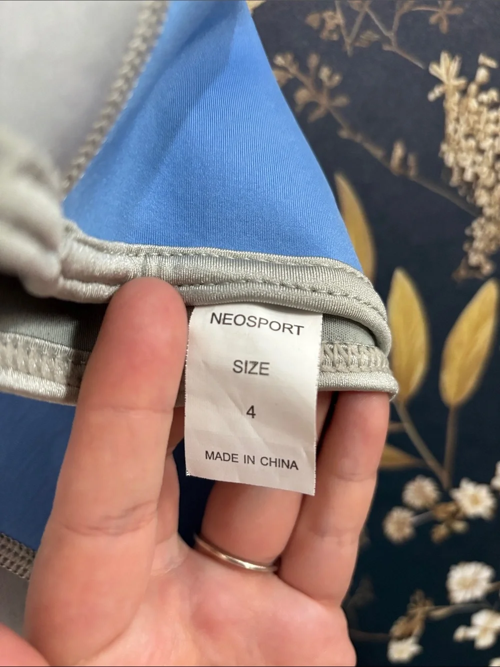NeoSport Blue & Gray Neoprene Wetsuit Top Children’s Size 4